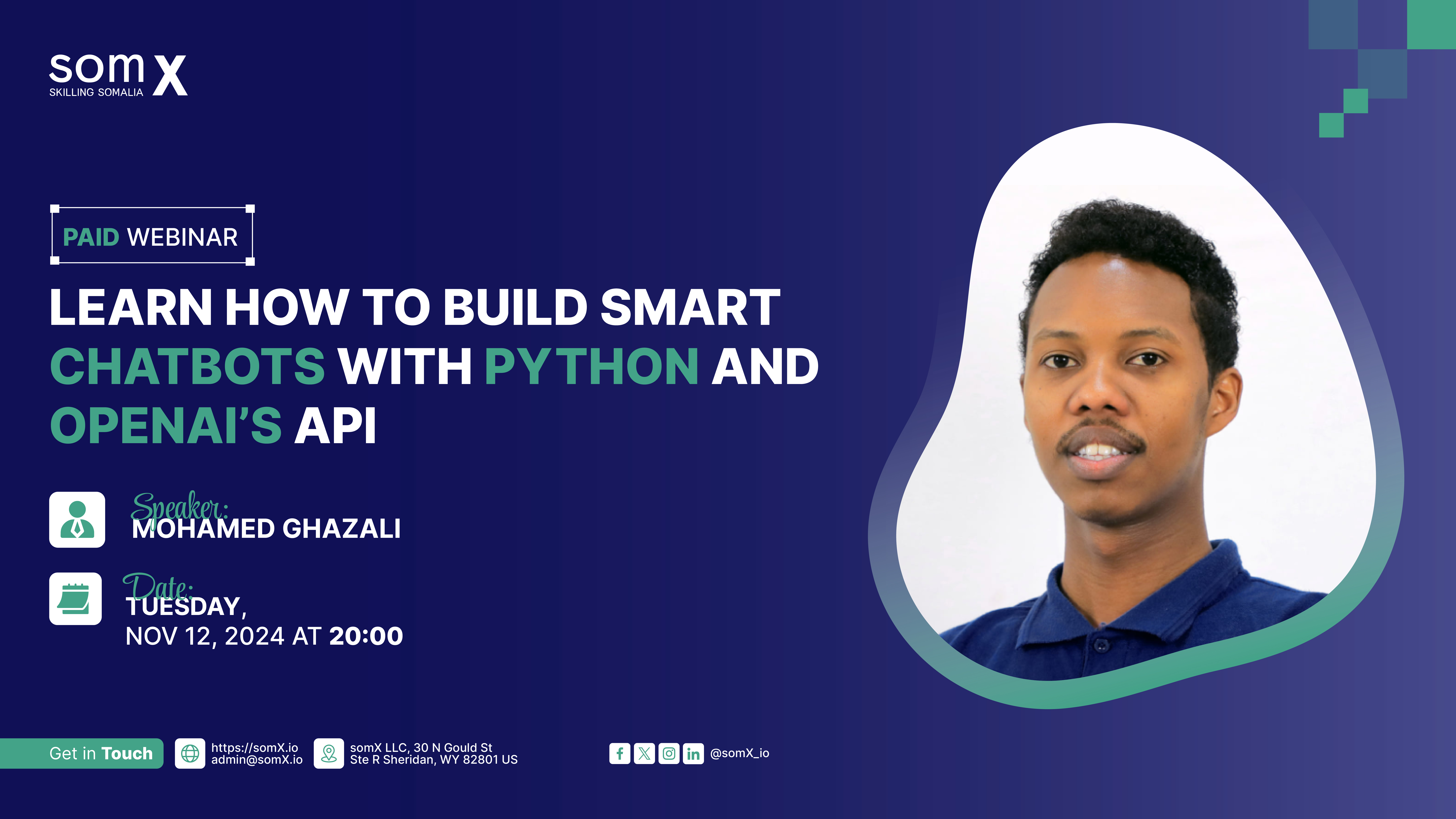 Webinar: Build a Smart GPT Chatbot with Python and OpenAI’s API Webinar24011